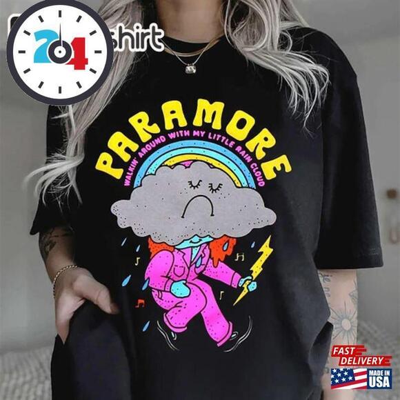 Walking Around With My Little Rain Cloud Paramore Tee - Picture 1 of 4